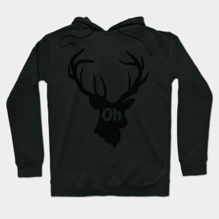 Oh deer Black Hoodie